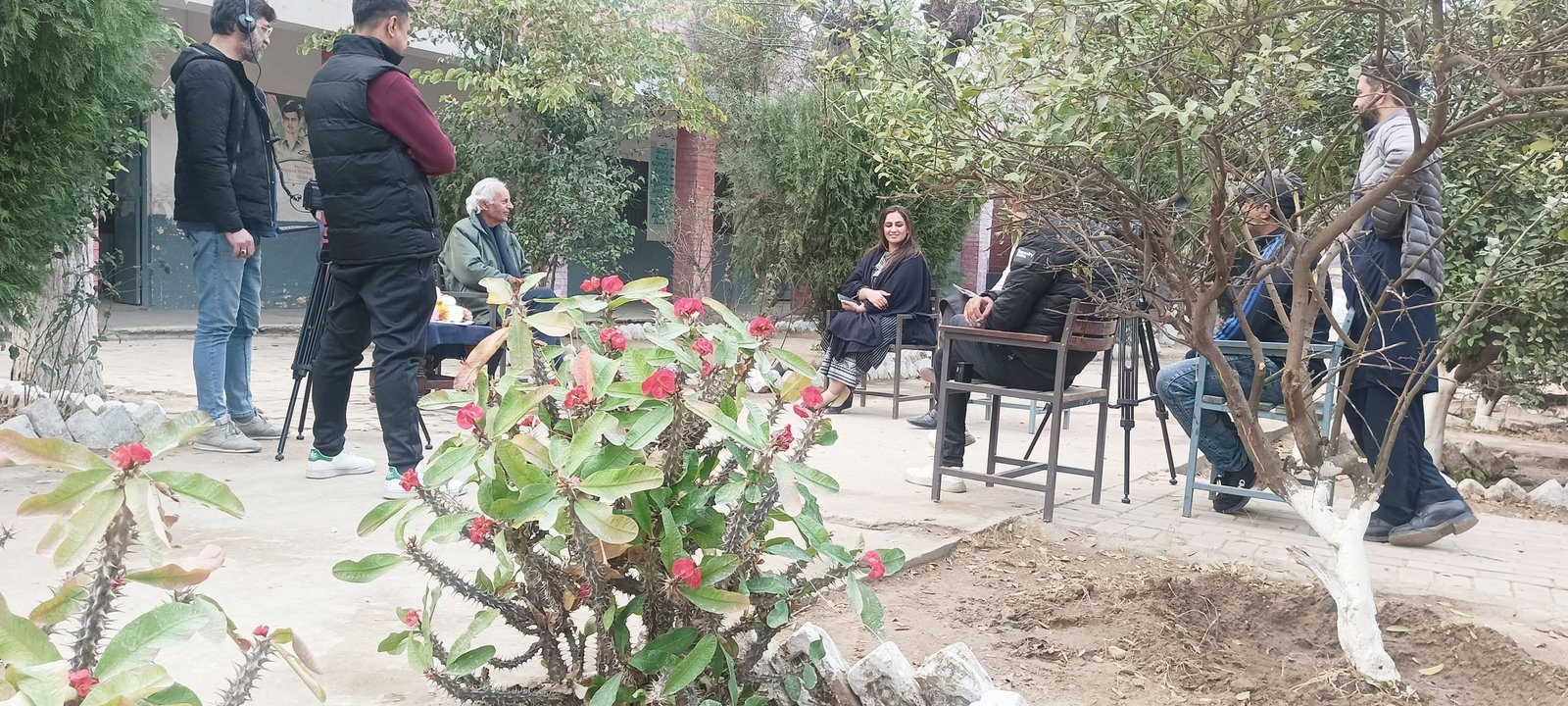 Mr. Mustansar Hussain Tarar visited our school